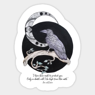 Crow Moon Sticker
